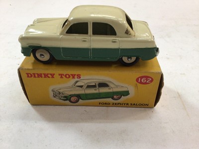 Lot 73 - Dinky Rover 75 Saloon N.156, Ford Zephyr Saloon No.162 and Vauxhall Cresta Saloon No.164, all boxed