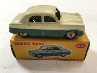Lot 73 - Dinky Rover 75 Saloon N.156, Ford Zephyr Saloon No.162 and Vauxhall Cresta Saloon No.164, all boxed