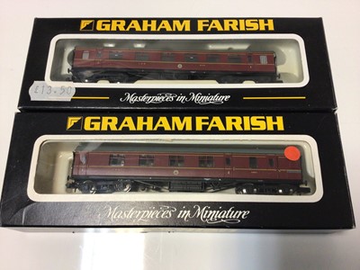 Lot 84 - Graham Farish N gauge carriages including Scot Rail (8), Network Southeast (7) and LMS (2), all boxed, (17 total)