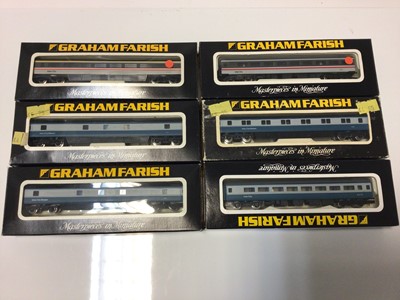 Lot 85 - Graham Farish N gauge carriages including BR Intercity No. 0685 (4), No.0765 (3),  No.0725 (3), No. 0725 (2) plus ten others, all boxed (22 total)