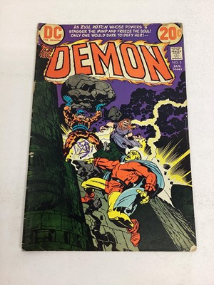 Lot 74 - Quantity of 1970's DC Comics Editor Jack Kirby's The Demon #5 #10 #11 #12 #13 #14 #16 together with The Forever People #2 #3 #4 #5 #9 #11