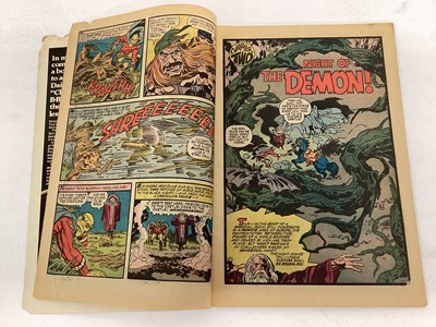 Lot 74 - Quantity of 1970's DC Comics Editor Jack Kirby's The Demon #5 #10 #11 #12 #13 #14 #16 together with The Forever People #2 #3 #4 #5 #9 #11