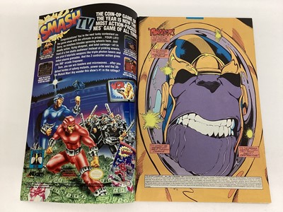 Lot 50 - Marvel comics The Infinity Gauntlet, issues 1, 3, 4 and 6. First issue includes Thanos and avengers. All priced 2.50usd. (4)