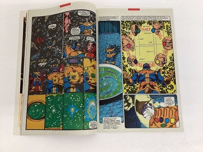 Lot 50 - Marvel comics The Infinity Gauntlet, issues 1, 3, 4 and 6. First issue includes Thanos and avengers. All priced 2.50usd. (4)