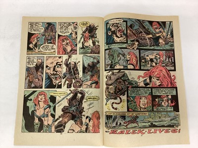 Lot 72 - Marvel comics Red Sonja, first solo series (1977 to 1979). Complete run from issues 1-15. Also to include Marvel feature presents Red Sonja issues 2-7 (1976). (21)