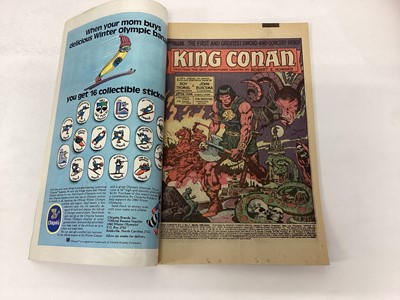 Lot 63 - Marvel comics Kull the Conqueror and Kull the Destroyer 1970's. Also includes king Conan and king sized annuals staring King Kull. English and American price variants. Approximately 30 comics.