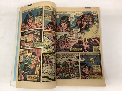 Lot 63 - Marvel comics Kull the Conqueror and Kull the Destroyer 1970's. Also includes king Conan and king sized annuals staring King Kull. English and American price variants. Approximately 30 comics.