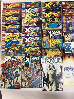 Lot 88 - Large collection of Marvel comics Mostly 1990's. To include X-Force, X-Factor, X-Men and others. Includes X-Force issue 2, 2nd apperance of Deadpool. Mostly American price variants. Approximately 1...