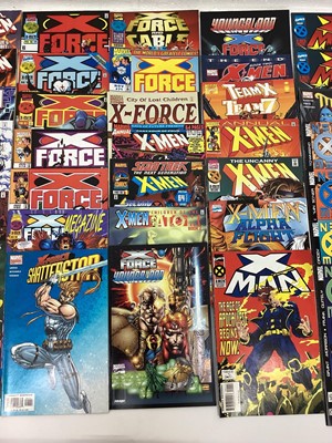 Lot 88 - Large collection of Marvel comics Mostly 1990's. To include X-Force, X-Factor, X-Men and others. Includes X-Force issue 2, 2nd apperance of Deadpool. Mostly American price variants. Approximately 1...