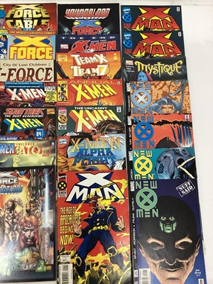 Lot 88 - Large collection of Marvel comics Mostly 1990's. To include X-Force, X-Factor, X-Men and others. Includes X-Force issue 2, 2nd apperance of Deadpool. Mostly American price variants. Approximately 1...