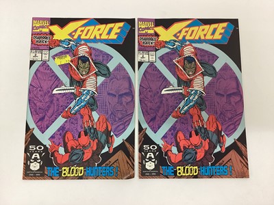 Lot 88 - Large collection of Marvel comics Mostly 1990's. To include X-Force, X-Factor, X-Men and others. Includes X-Force issue 2, 2nd apperance of Deadpool. Mostly American price variants. Approximately 1...