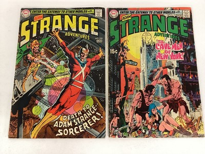 Lot 71 - Seven 1969-70 DC Comics, Adam Strange Adventures #217 #218 #219 #220 #222 #223 #226