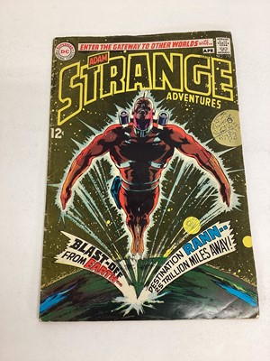 Lot 71 - Seven 1969-70 DC Comics, Adam Strange Adventures #217 #218 #219 #220 #222 #223 #226