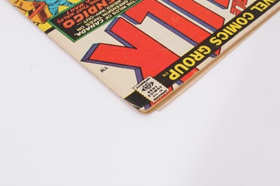 Lot 7 - Marvel comics the Incredible Hulk issue 162 (1973). 1st apperance of Wendigo. Priced 6p (1)