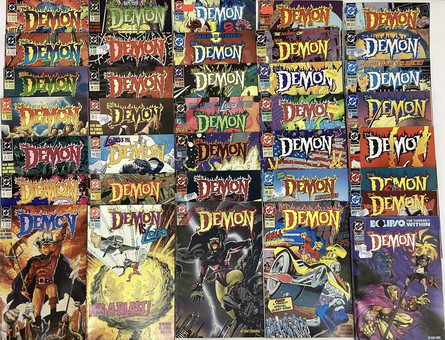 Lot 91 - Large quantity of 1990's DC Comics, The Demon.