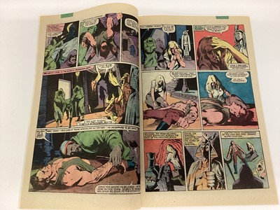 Lot 52 - Small group of Marvel comics to include Avengers #196 (1980), First full appearance of Taskmaster. Together with Marvel Team-up #95 (1980), First appearance of Mockingbird. Ghost Rider #50 (1980),...