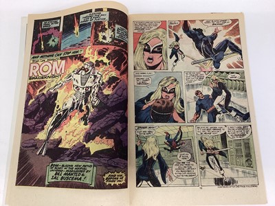 Lot 52 - Small group of Marvel comics to include Avengers #196 (1980), First full appearance of Taskmaster. Together with Marvel Team-up #95 (1980), First appearance of Mockingbird. Ghost Rider #50 (1980),...