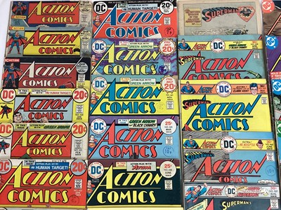 Lot 55 - Large quantity of 1970's DC Comics , Action Comics. To include #411 origin of Eclipso #481 1st appearance of Supermobile