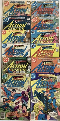 Lot 55 - Large quantity of 1970's DC Comics , Action Comics. To include #411 origin of Eclipso #481 1st appearance of Supermobile