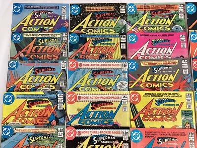 Lot 56 - Large quantity of 1980's DC Comics, Action Comics to include #521 1st appearance of Vixen, #527 1st appearance of Lord Satanis
