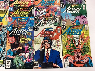 Lot 56 - Large quantity of 1980's DC Comics, Action Comics to include #521 1st appearance of Vixen, #527 1st appearance of Lord Satanis