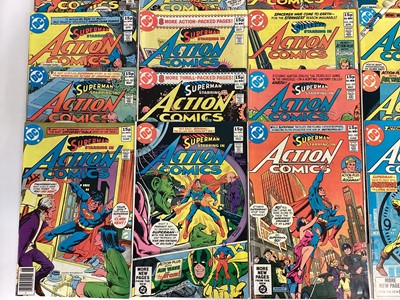 Lot 56 - Large quantity of 1980's DC Comics, Action Comics to include #521 1st appearance of Vixen, #527 1st appearance of Lord Satanis