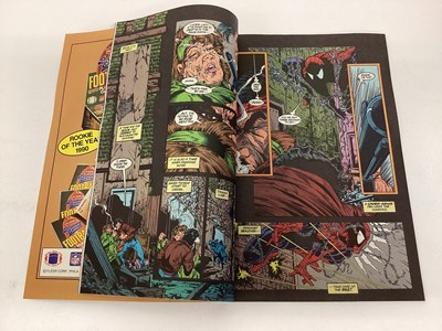 Lot 69 - Marvel Comics Spider-Man issue 1 (1990) Todd McFarlane art. Together with Venom funeral pyre issues 1 and 3 and Spider-Man unlimited issue 2 (1993). (4)
