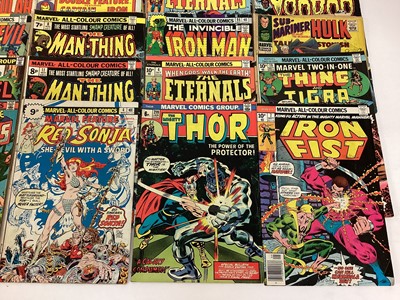 Lot 76 - Box of Marvel comics mostly 1970's. To include Modred the Mystic, Sub-mariner, Hercules, the Champions and many others. Approximately 65 comics.