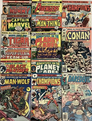 Lot 76 - Box of Marvel comics mostly 1970's. To include Modred the Mystic, Sub-mariner, Hercules, the Champions and many others. Approximately 65 comics.
