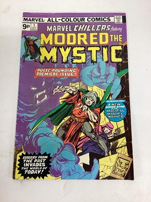 Lot 76 - Box of Marvel comics mostly 1970's. To include Modred the Mystic, Sub-mariner, Hercules, the Champions and many others. Approximately 65 comics.