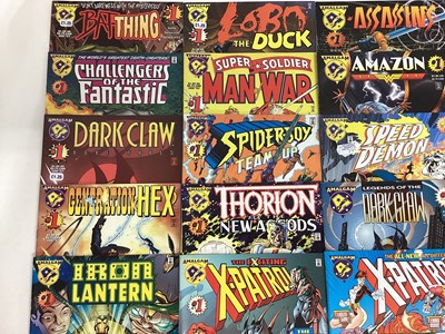 Lot 53 - Quantity of Amalgam Comics published by DC Comics to include BatThing #1, Challengers of the Fantastic #1, Dark Claw #1, Generation Hex #1, Iron Lantern #1, JLX Unleashed #1, Lobo The Duck #1, Supe...