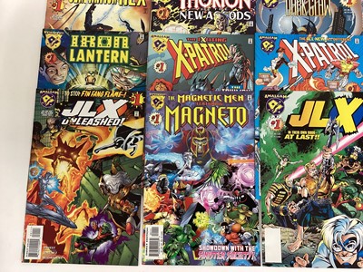 Lot 53 - Quantity of Amalgam Comics published by DC Comics to include BatThing #1, Challengers of the Fantastic #1, Dark Claw #1, Generation Hex #1, Iron Lantern #1, JLX Unleashed #1, Lobo The Duck #1, Supe...