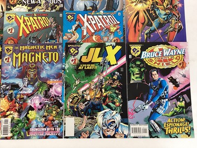 Lot 53 - Quantity of Amalgam Comics published by DC Comics to include BatThing #1, Challengers of the Fantastic #1, Dark Claw #1, Generation Hex #1, Iron Lantern #1, JLX Unleashed #1, Lobo The Duck #1, Supe...