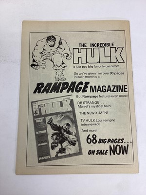 Lot 77 - Marvel comics Hulk weekly comic 1979. Issues 1-5, together with Marvel team up weekly issue 1, Captain American weekly issue 1, Valour weekly issue 1, forces in combat weekly issue 1 and Future ten...