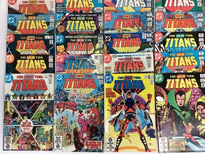 Lot 83 - Large quantity of 1980's DC Comics, The New Teen Titans #1 #3-41 #45-47 together with Two annuals #1 #2