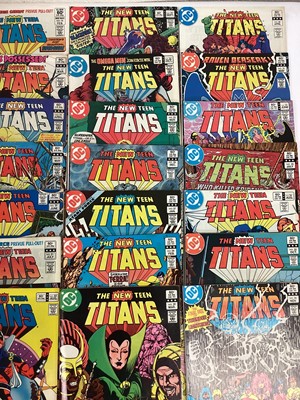 Lot 83 - Large quantity of 1980's DC Comics, The New Teen Titans #1 #3-41 #45-47 together with Two annuals #1 #2