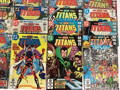 Lot 83 - Large quantity of 1980's DC Comics, The New Teen Titans #1 #3-41 #45-47 together with Two annuals #1 #2
