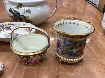 Lot 37 - Two Flight Worcester spirally fluted coffee cups, two Derby coffee cans and other items