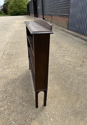 Lot 4 - Edwardian mahogany narrow freestanding bookcase