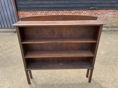 Lot 4 - Edwardian mahogany narrow freestanding bookcase