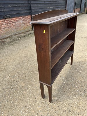Lot 4 - Edwardian mahogany narrow freestanding bookcase