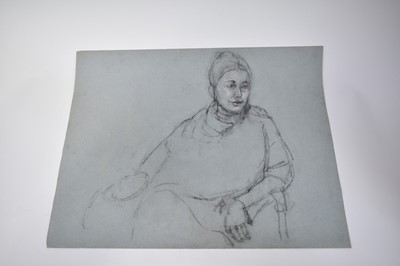 Lot 1110 - Joseph Plaskett (1918-2014) group of eight pastels on paper, cat studies, approximately 66cm x 52cm and smaller, unframed (8)