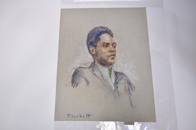 Lot 1114 - Joseph Plaskett (1918-2014) group of seven pastels on paper, Figure Studies, signed, approximately 65cm x 51cm