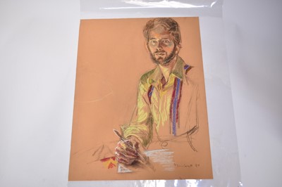 Lot 1114 - Joseph Plaskett (1918-2014) group of seven pastels on paper, Figure Studies, signed, approximately 65cm x 51cm