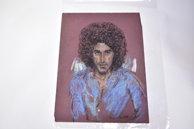 Lot 1114 - Joseph Plaskett (1918-2014) group of seven pastels on paper, Figure Studies, signed, approximately 65cm x 51cm