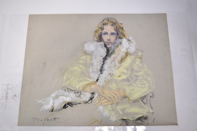 Lot 1115 - Joseph Plaskett (1918-2014) group of eight pastels on paper, Figure Studies, signed, approximately 65cm x 51cm