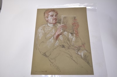 Lot 1115 - Joseph Plaskett (1918-2014) group of eight pastels on paper, Figure Studies, signed, approximately 65cm x 51cm