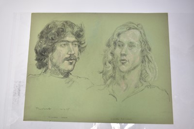 Lot 1115 - Joseph Plaskett (1918-2014) group of eight pastels on paper, Figure Studies, signed, approximately 65cm x 51cm