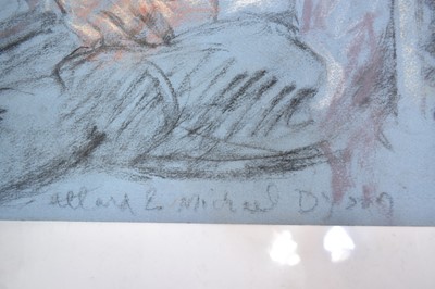 Lot 1115 - Joseph Plaskett (1918-2014) group of eight pastels on paper, Figure Studies, signed, approximately 65cm x 51cm