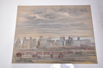 Lot 1117 - Joseph Plaskett (1918-2014) group of seven pastels on paper, Canadian subjects, signed and dated, approximately 65cm x 51cm